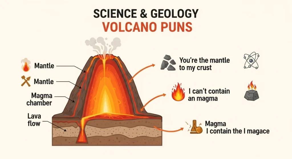 Science & Geology Volcano Puns