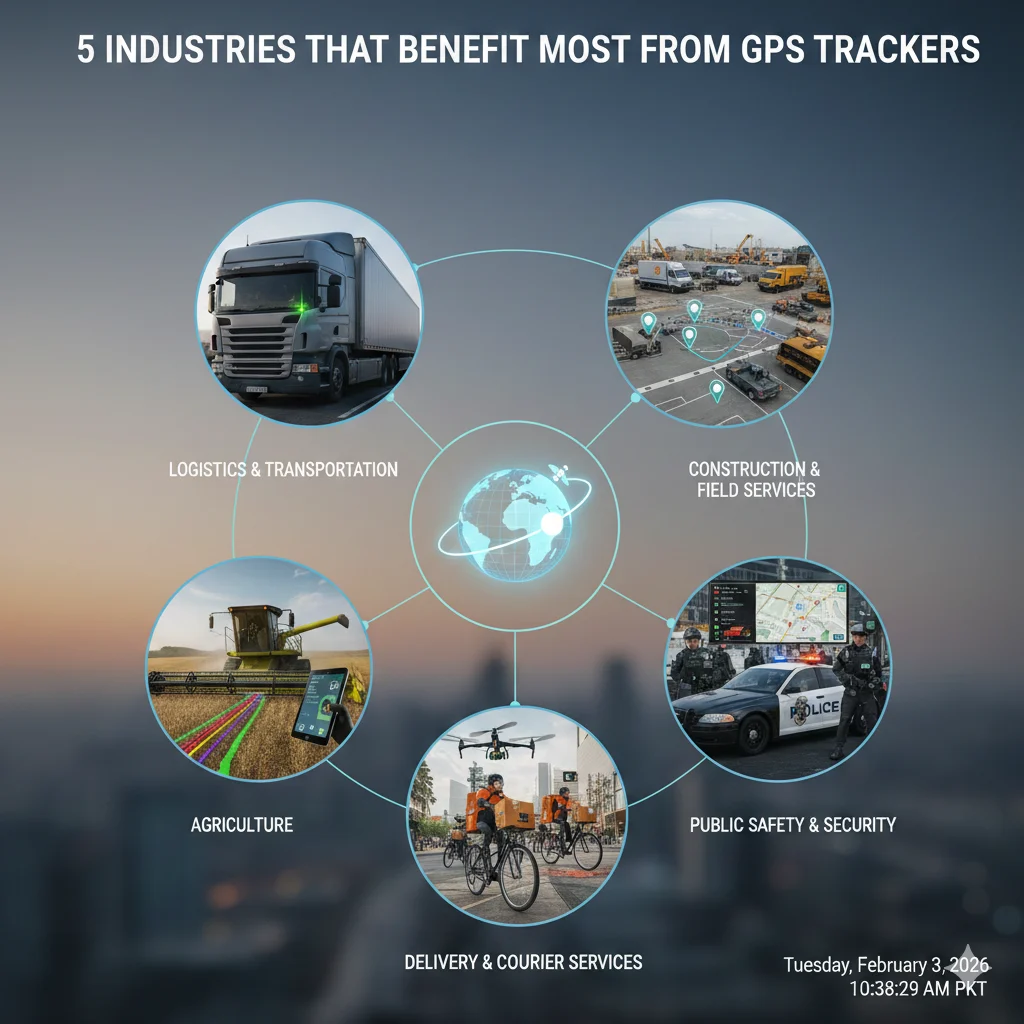 5 Industries That Benefit Most From GPS Trackers