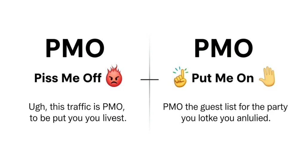 PMO Meaning in Text