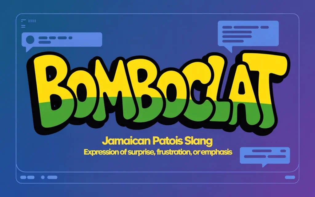 Bomboclat Slang Mean in Text