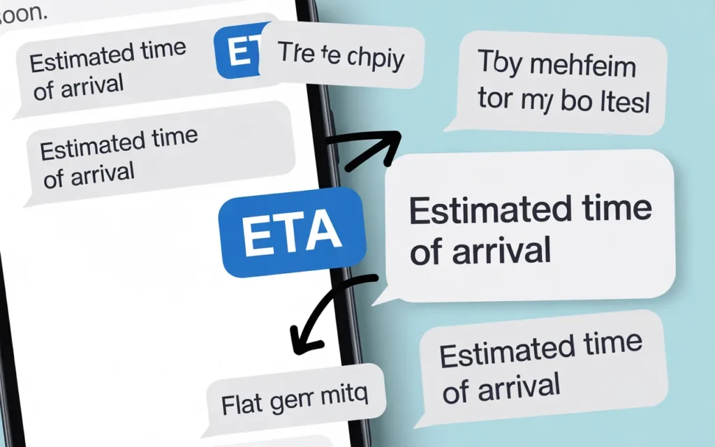 ETA Mean in Text