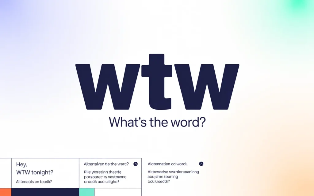 WTW Meaning in Text