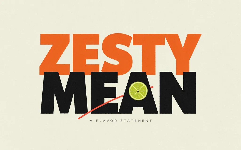 Zesty Mean in Text